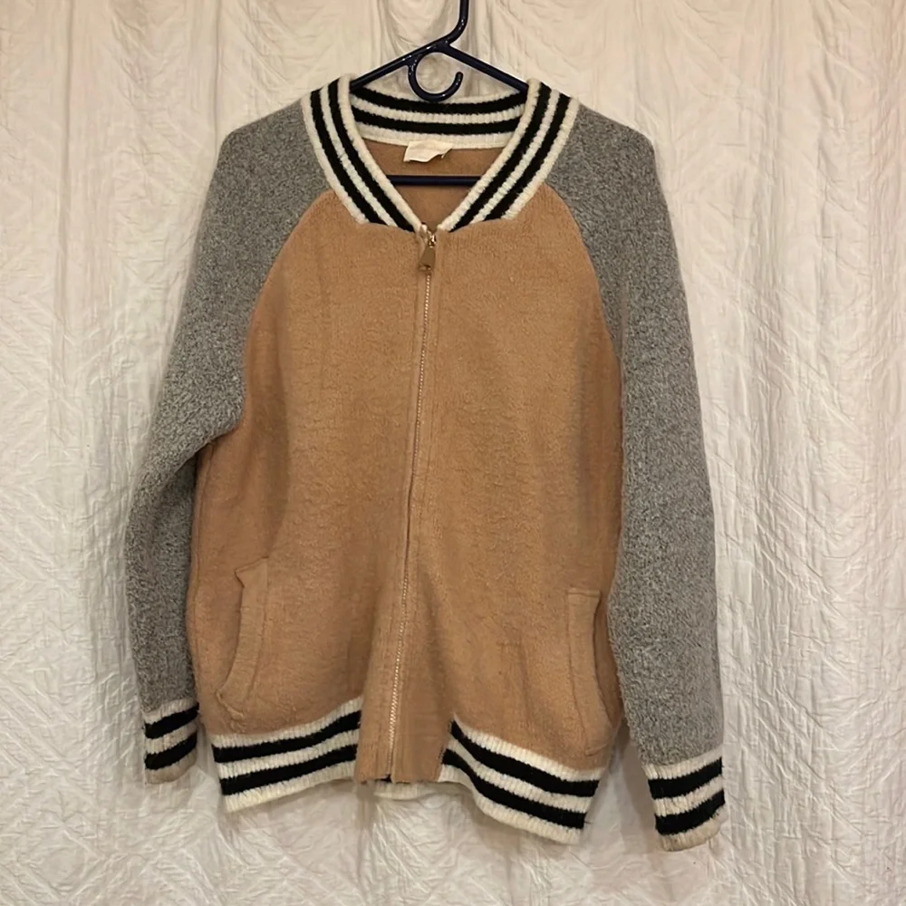 Allie Rose Sweater Knit Bomber Cardi - Picture 4 of 11